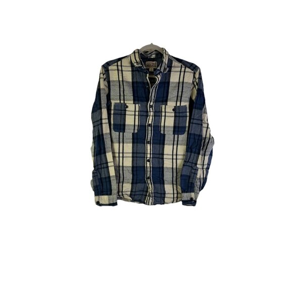 J.Crew Mid Weight Flannel Plaid Button Work Shirt Mens Small AQ091 - Picture 1 of 6